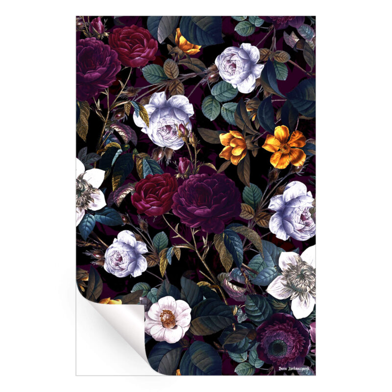 Viva Magenta Dark Wall Art by Burcu Korkmazyurek