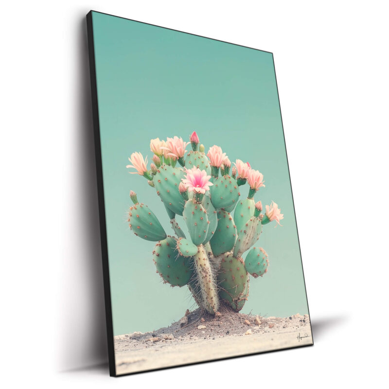 Cactus Flowers III Green Wall Decor by Philippe HUGONNARD