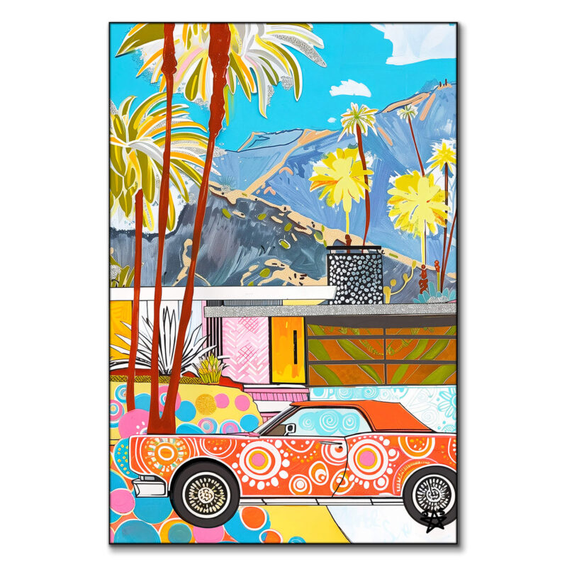 Sunny Day in Palm Springs Vibrant Wall Art by Jessica Stempel