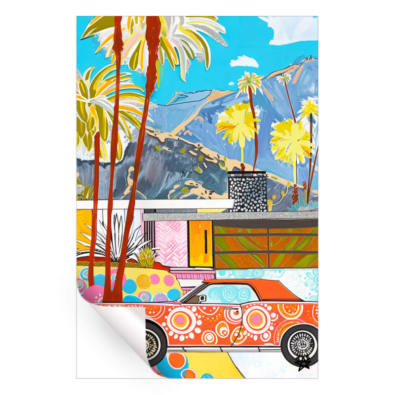 Sunny Day in Palm Springs Vibrant Wall Art by Jessica Stempel