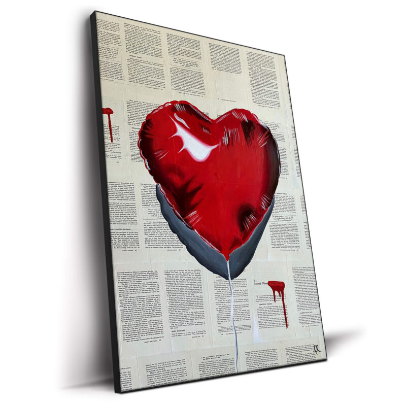 Heart Balloon Red Wall Decor by IR Artwork