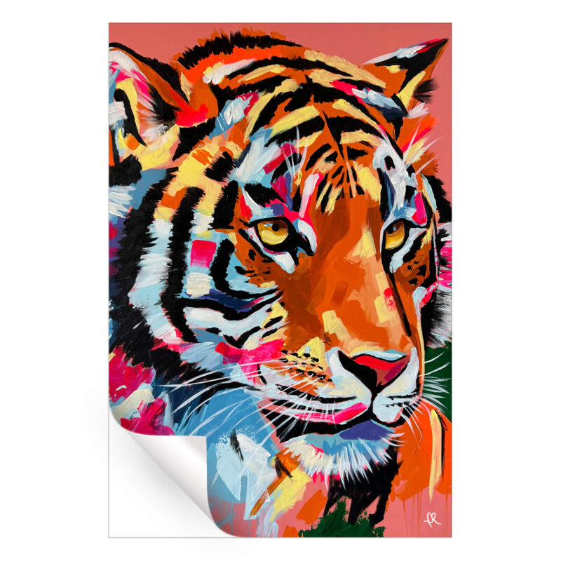 Tiger Vibrant Wall Art by IR Artwork