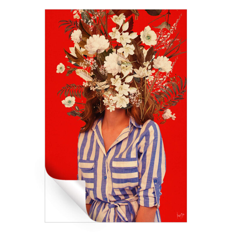 Your Strength is my Serenity Red Wall Art by Frank Moth