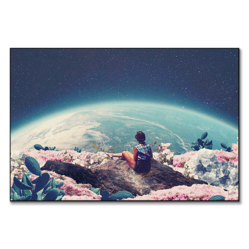 My World Blossomed Dark Wall Art by Frank Moth