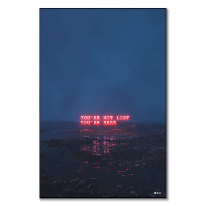 This is the Sign Dark Wall Art by Davansh Atry