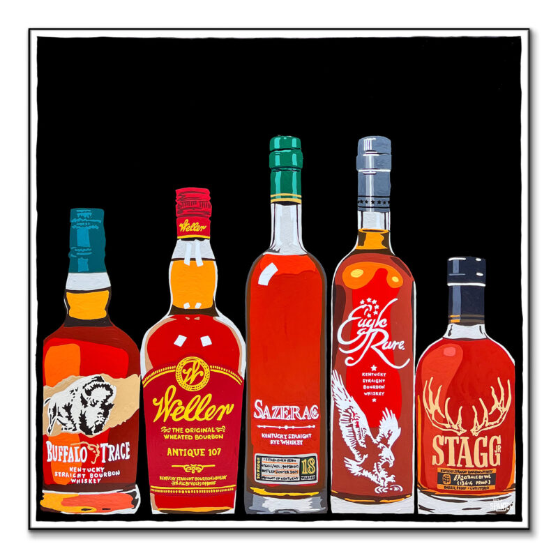 Where the Buffalo Roam Red Wall Art by Art of Spanjer