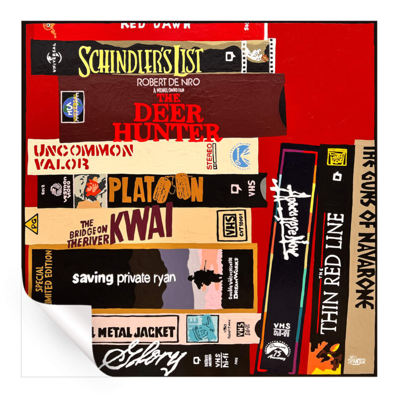 War Buff Red Wall Art by Art of Spanjer