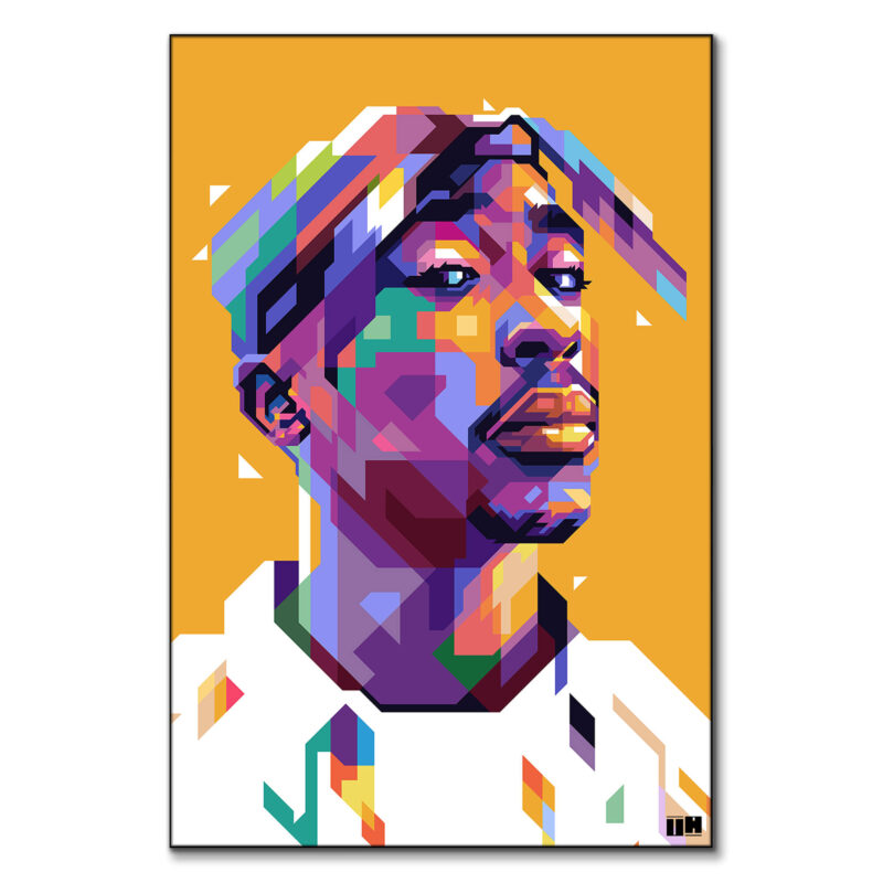 2Pac Yellow Wall Art by Unfilter Art