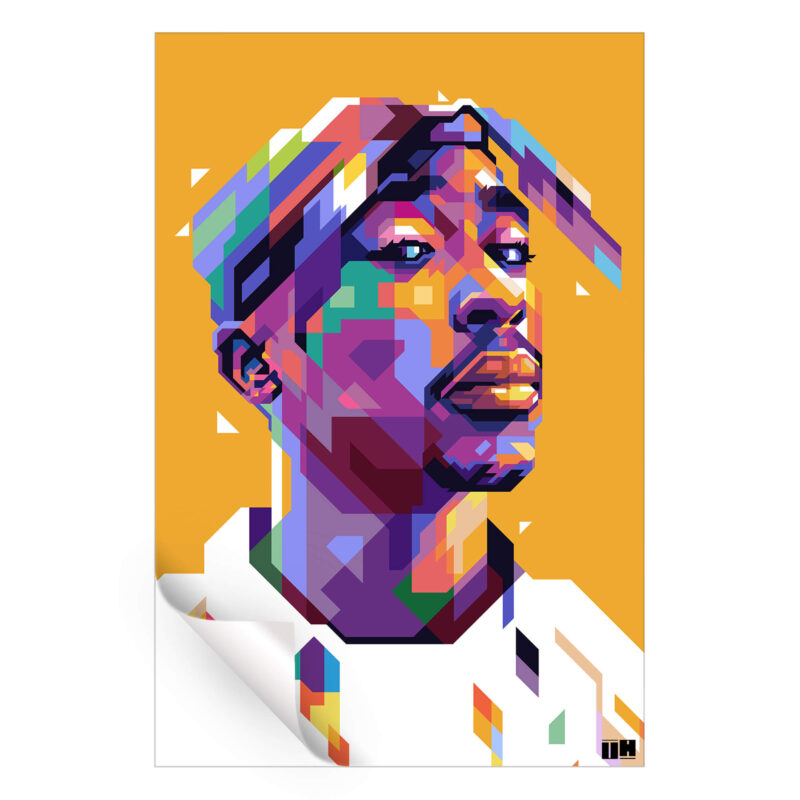 2Pac Yellow Wall Art by Unfilter Art