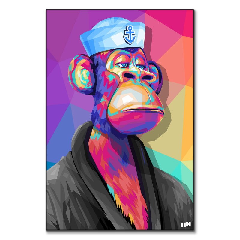 Bored Yachtie Vibrant Wall Art by Unfilter Art