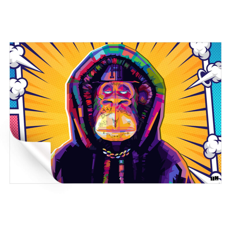 Bad and Bored Vibrant Wall Art by Unfilter Art