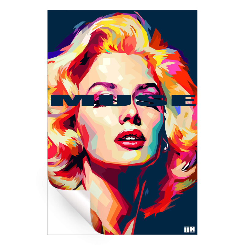 Marilyn Muse Colorful Wall Art by Unfilter Art