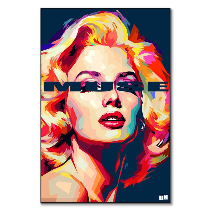 Marilyn Muse Colorful Wall Art by Unfilter Art