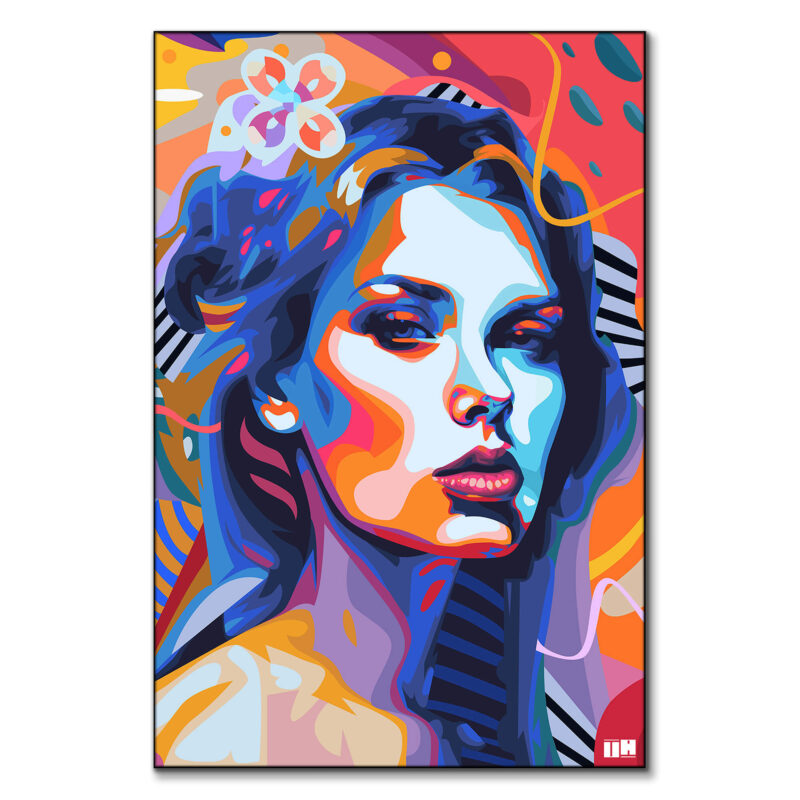 Her Vibrant Wall Art by Unfilter Art