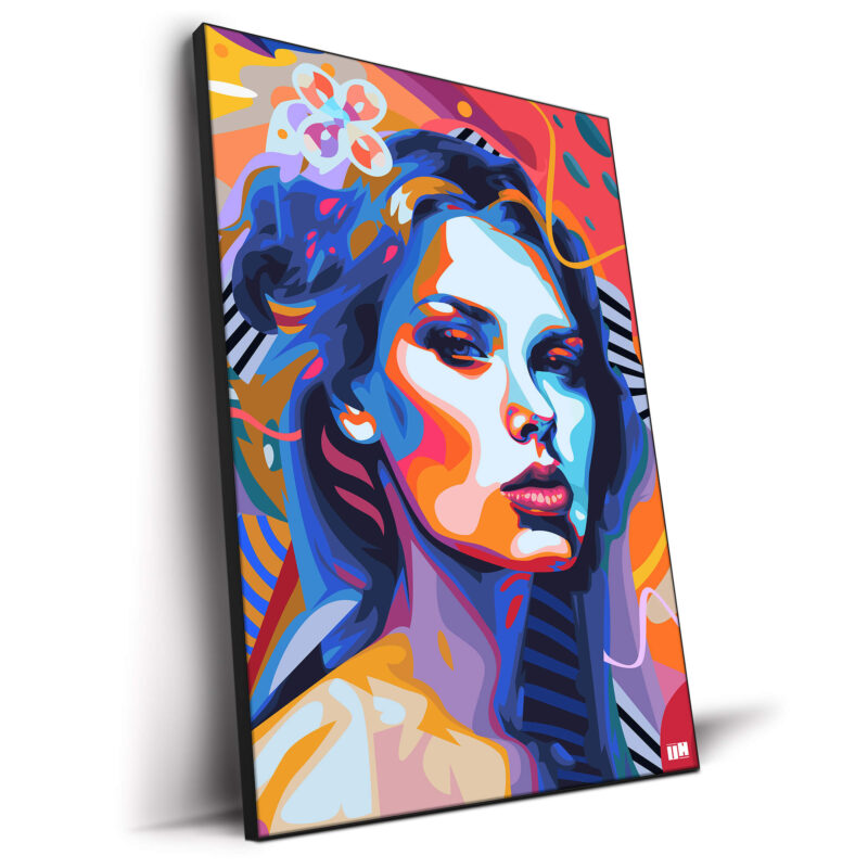 Her Vibrant Wall Decor by Unfilter Art