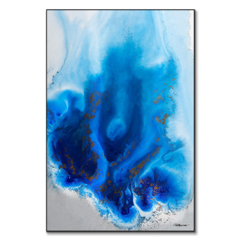 Blue Lagoon Vibrant Wall Art by Petra Meikle de Vlas