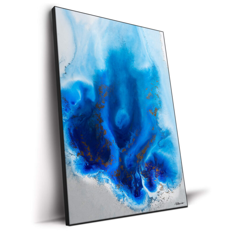 Blue Lagoon Vibrant Wall Decor by Petra Meikle de Vlas