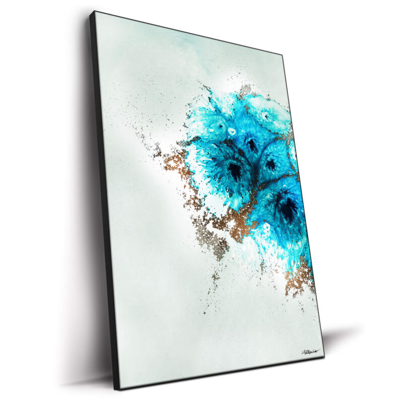 Aqua Aurora 1 Vibrant Wall Decor by Petra Meikle de Vlas