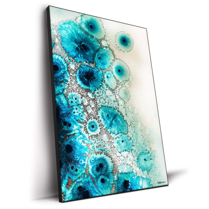 Aqua Aurora 3 Vibrant Wall Decor by Petra Meikle de Vlas