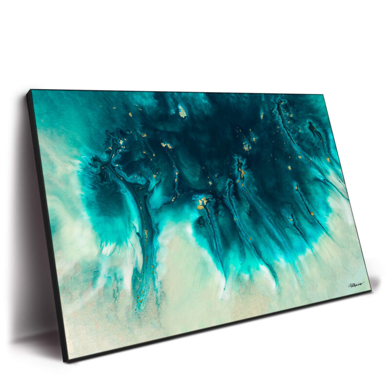 Aqua Echoes Vibrant Wall Decor by Petra Meikle de Vlas