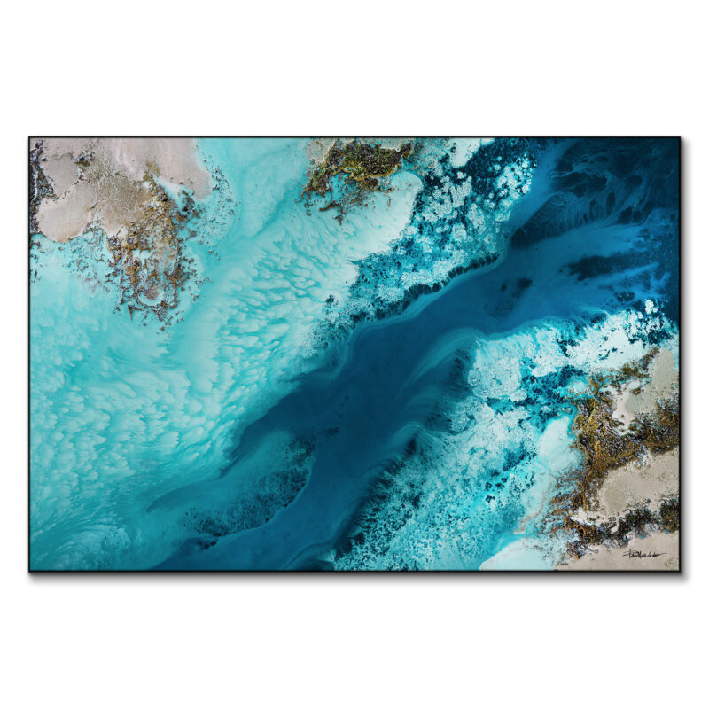 Salt Water Passage Vibrant Wall Art by Petra Meikle de Vlas