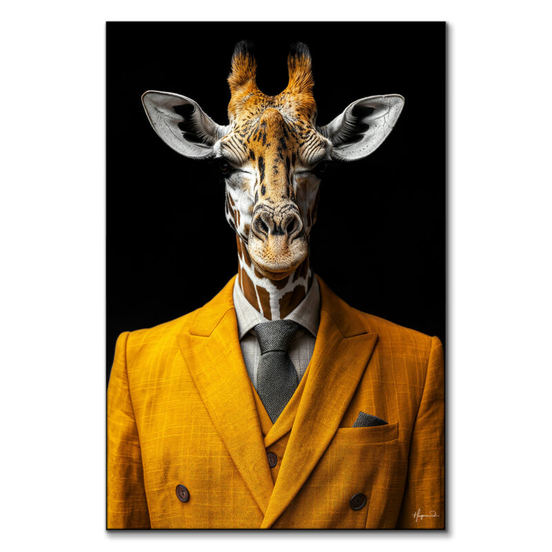 Giraffe Dark Wall Art by Philippe HUGONNARD
