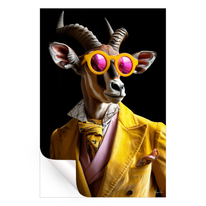 Kudu Dark Wall Art by Philippe HUGONNARD