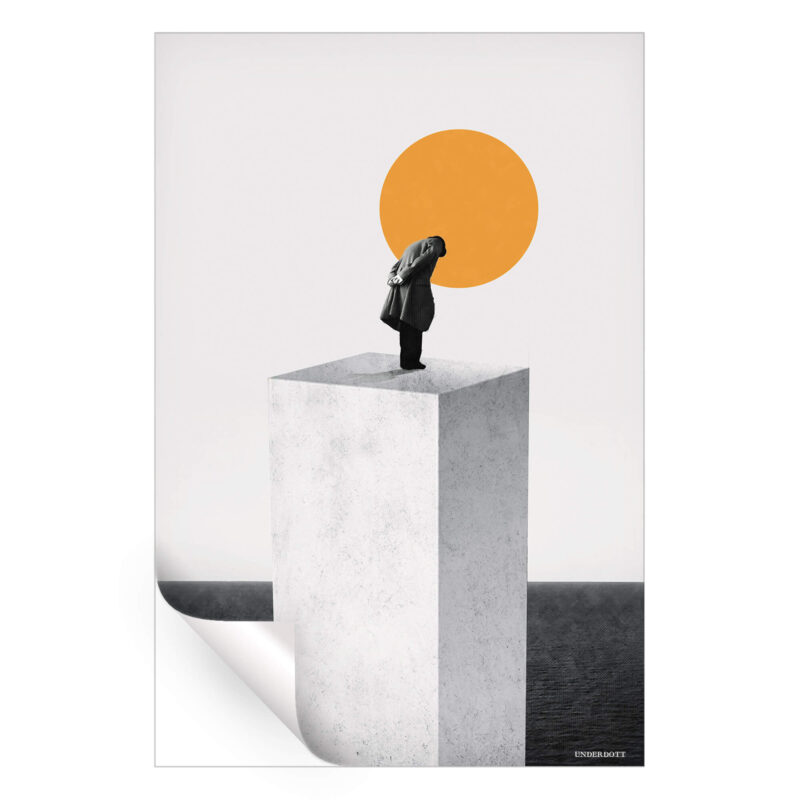 Solitude Black and White Wall Art by Underdott