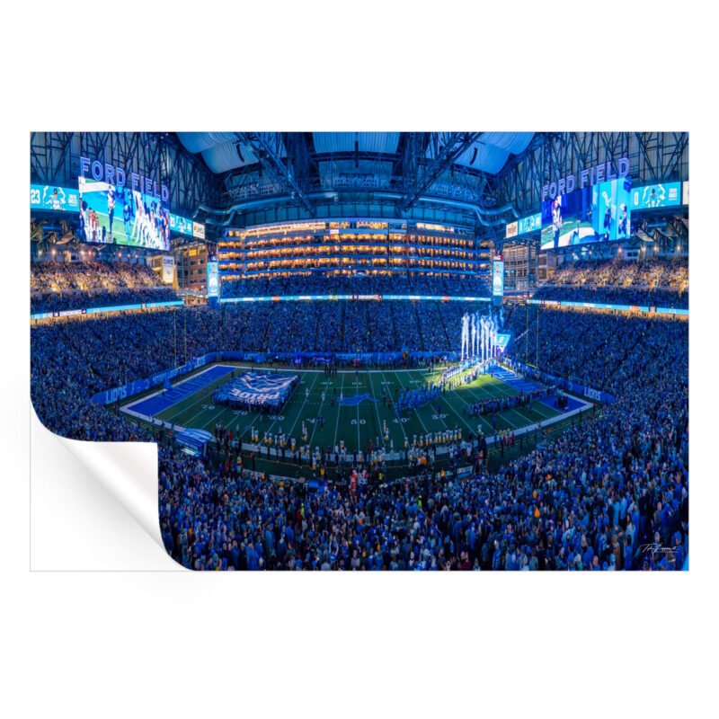 11 Straight Blue Wall Art by Michigan Sky Media