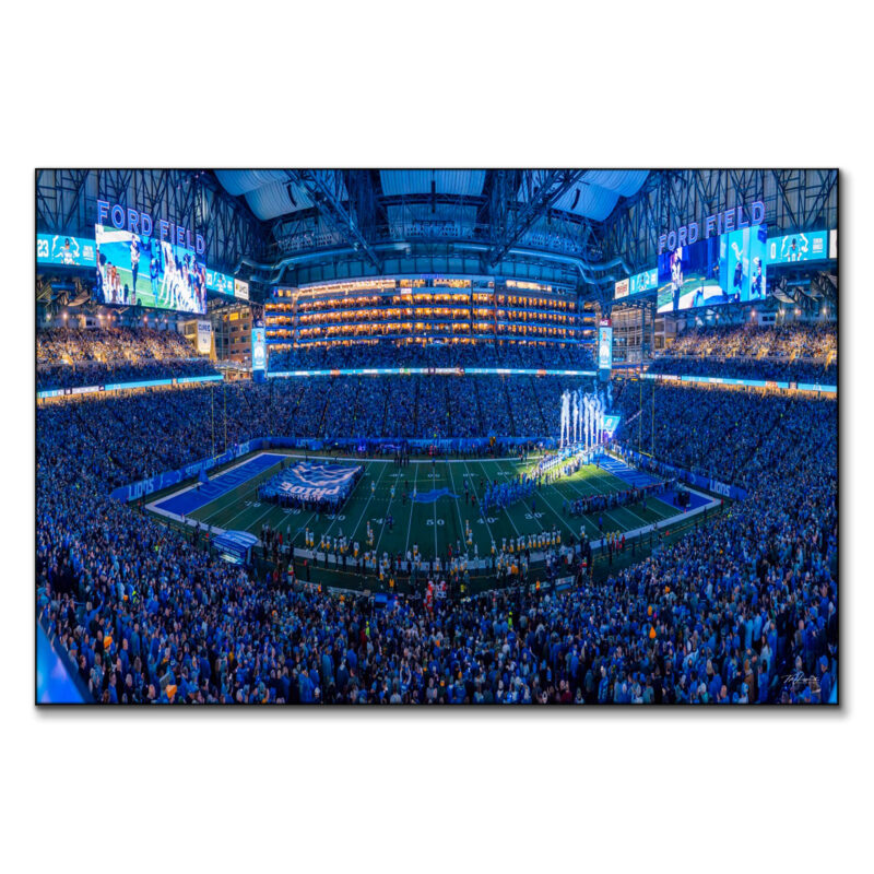 11 Straight Blue Wall Art by Michigan Sky Media