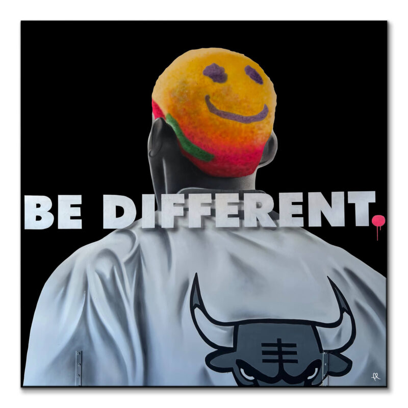 Be Different Colorful Wall Art by IR Artwork