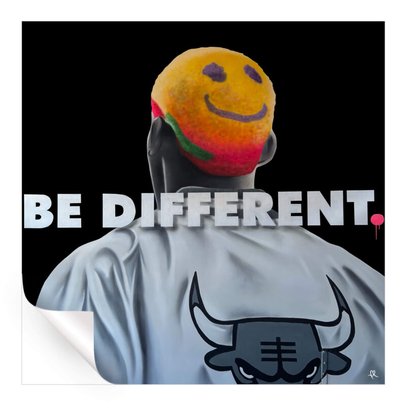 Be Different Colorful Wall Art by IR Artwork