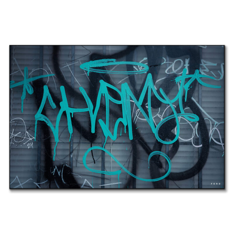 Graffiti Mindset Blue Wall Art by Nick Ford