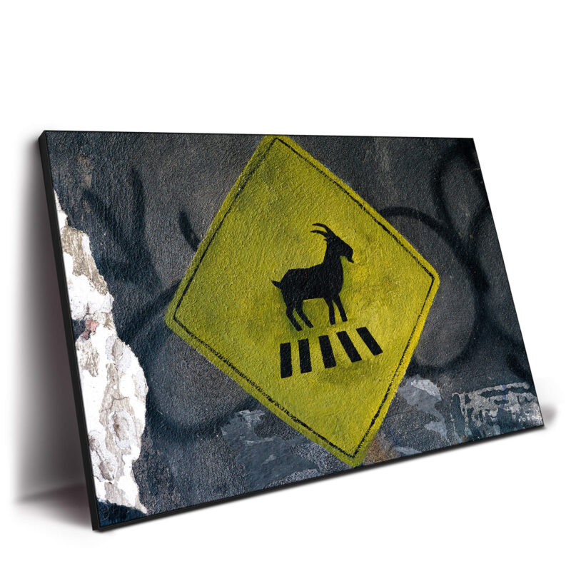 G.O.A.T. Yellow Wall Decor by Nick Ford