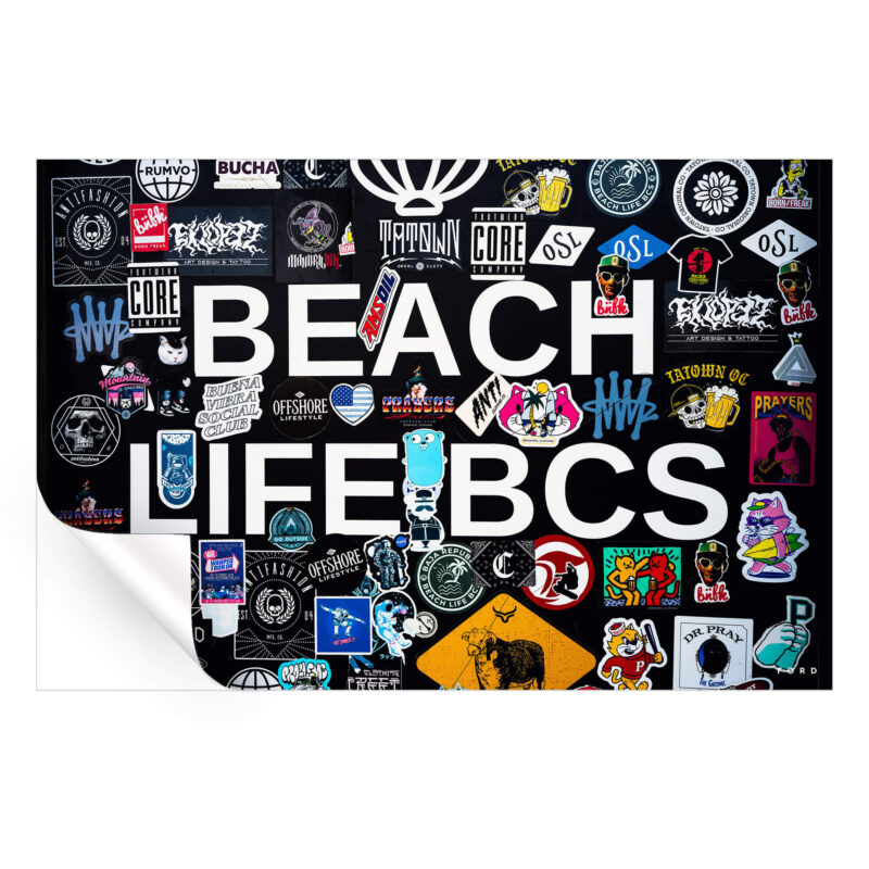 Baja Beach Life Dark Wall Art by Nick Ford