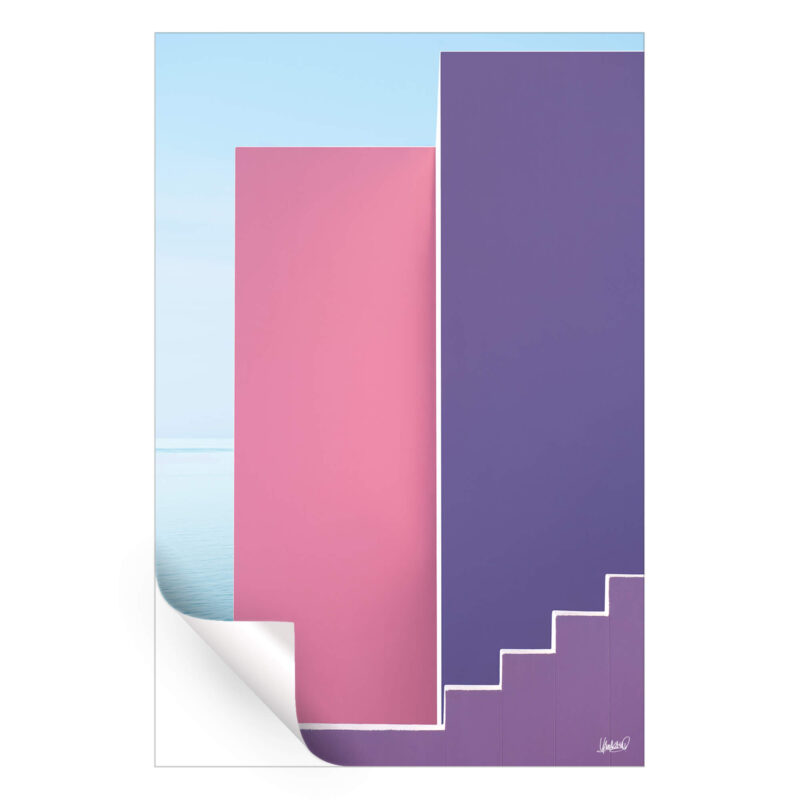 Pink vs Purple Purple Wall Art by Yamakasino