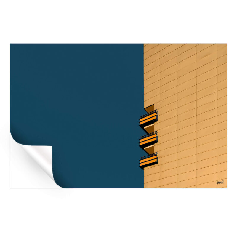 Orange vs Blue Orange Wall Art by Yamakasino