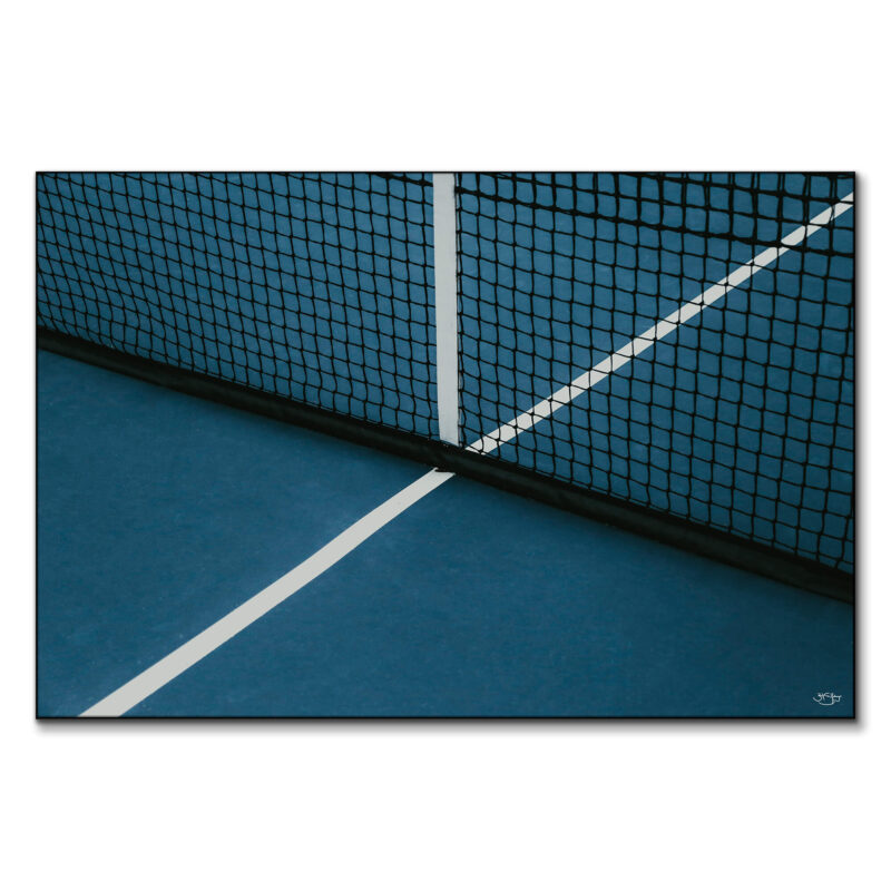 Courts Blue Wall Art by Zachary Snellenberger