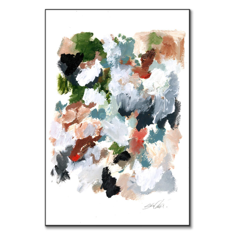Abstract Garden Flowers Colorful Wall Art by Shelby Kregel