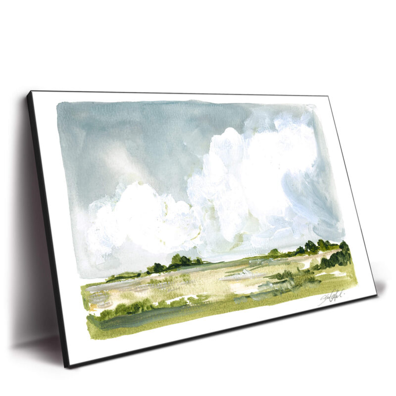 Big Sky Landscape Green Wall Decor by Shelby Kregel