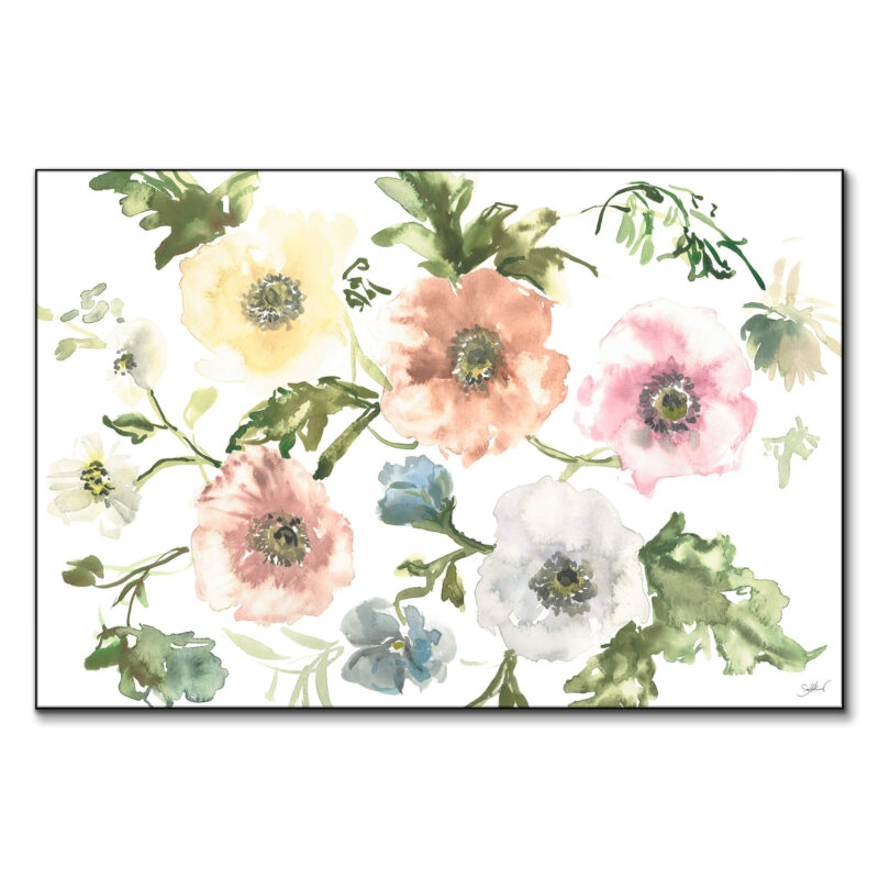 Rainbow Poppies Colorful Wall Art by Shelby Kregel
