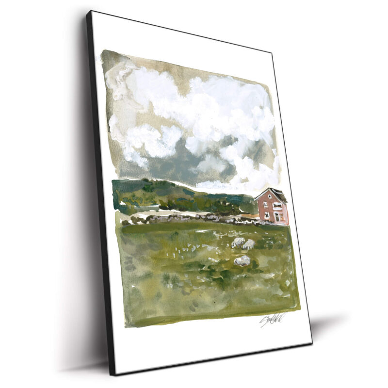 Farm Landscape Green Wall Decor by Shelby Kregel