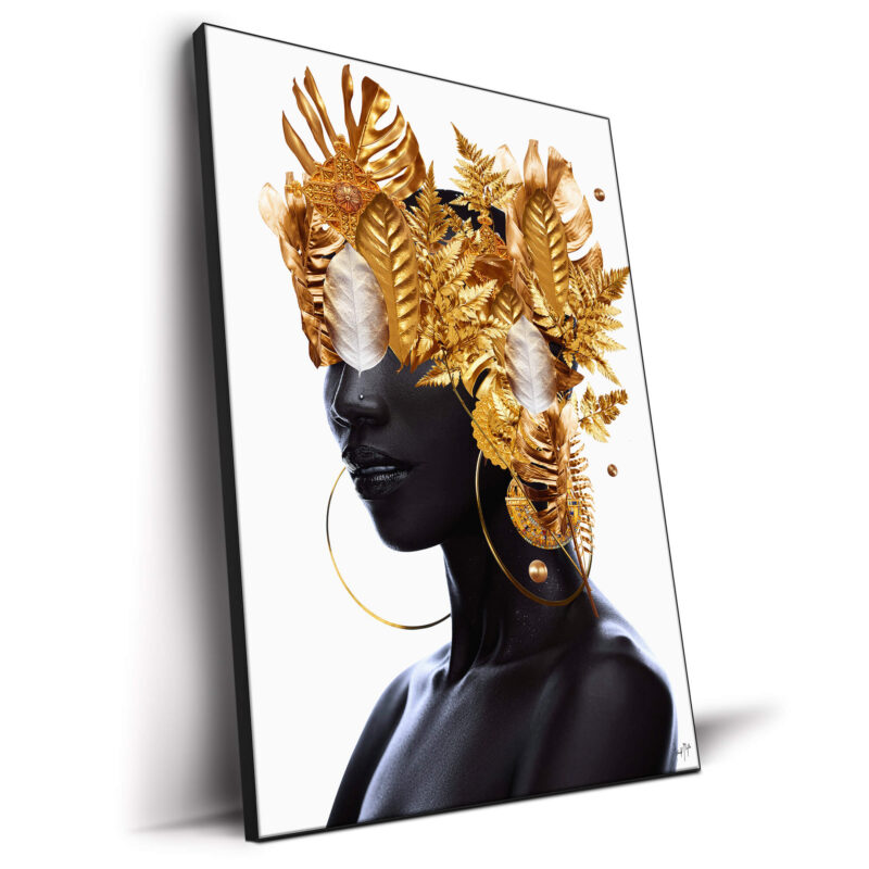 Golden Queen Black Wall Decor by Frank Moth
