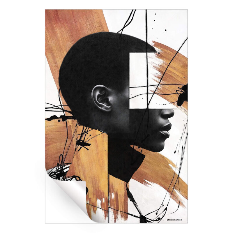 Soul in Motion Black and White Wall Art by Underdott