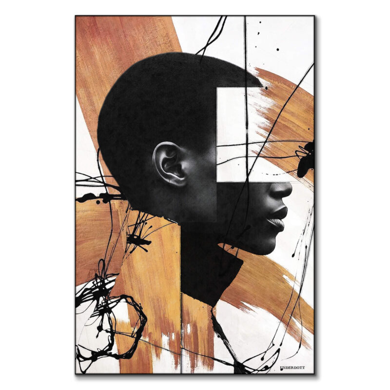 Soul in Motion Black and White Wall Art by Underdott