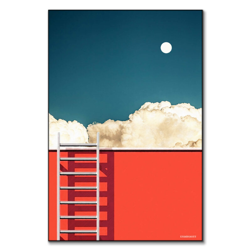 Beyond Reach Red Wall Art by Underdott