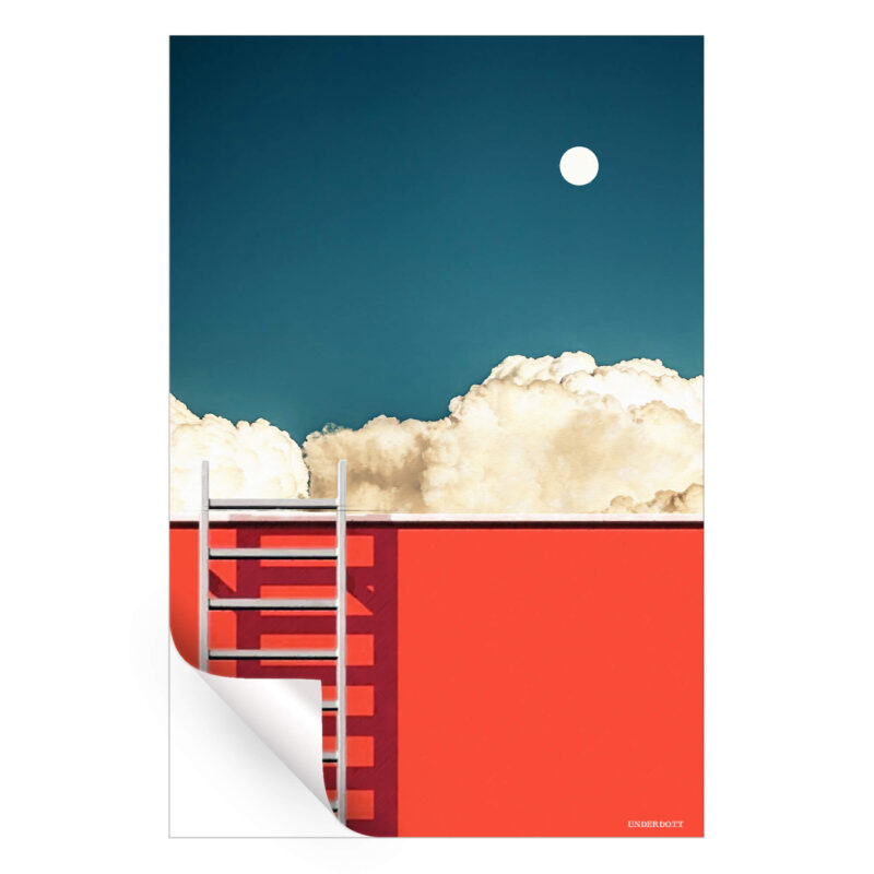 Beyond Reach Red Wall Art by Underdott