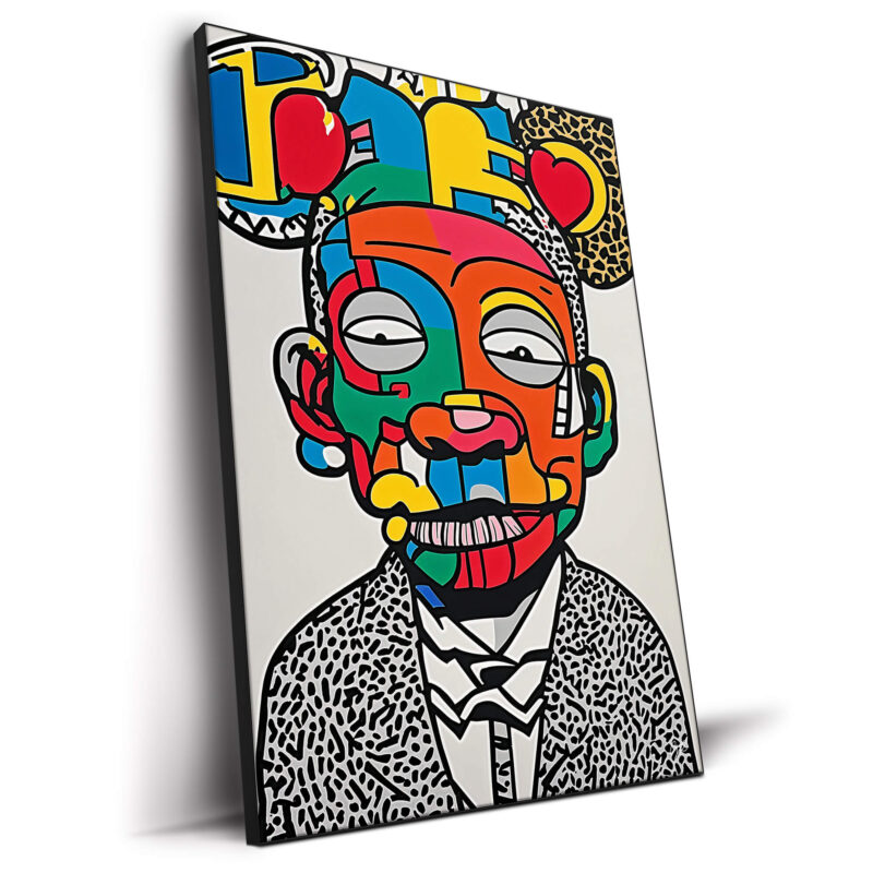 The Mask We Master Colorful Wall Decor by George Rosaly