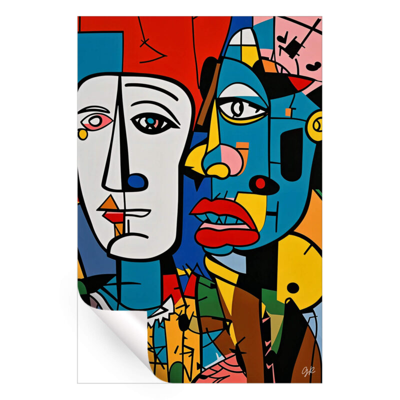 Introverted Colorful Wall Art by George Rosaly