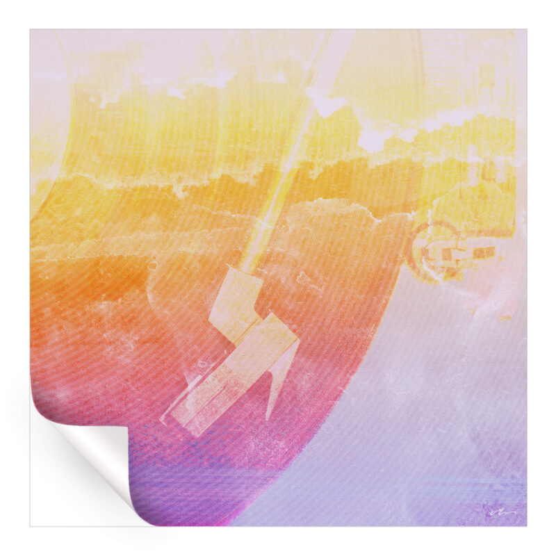 Vinyl Sunset Vibrant Wall Art by J McKenzie